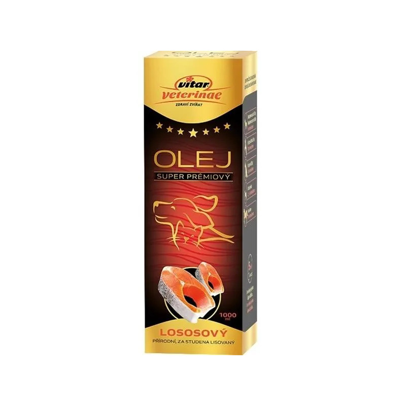 Olej lososový VITAR Veterinae 1000 ml