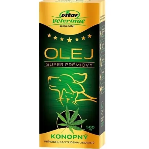 Olej konopný VITAR Veterinae 500 ml