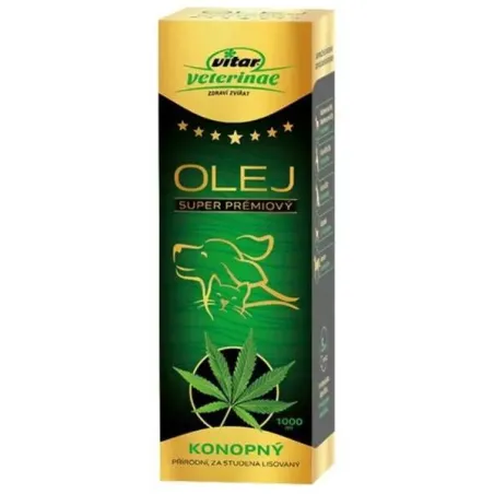 Olej konopný VITAR Veterinae 1000 ml