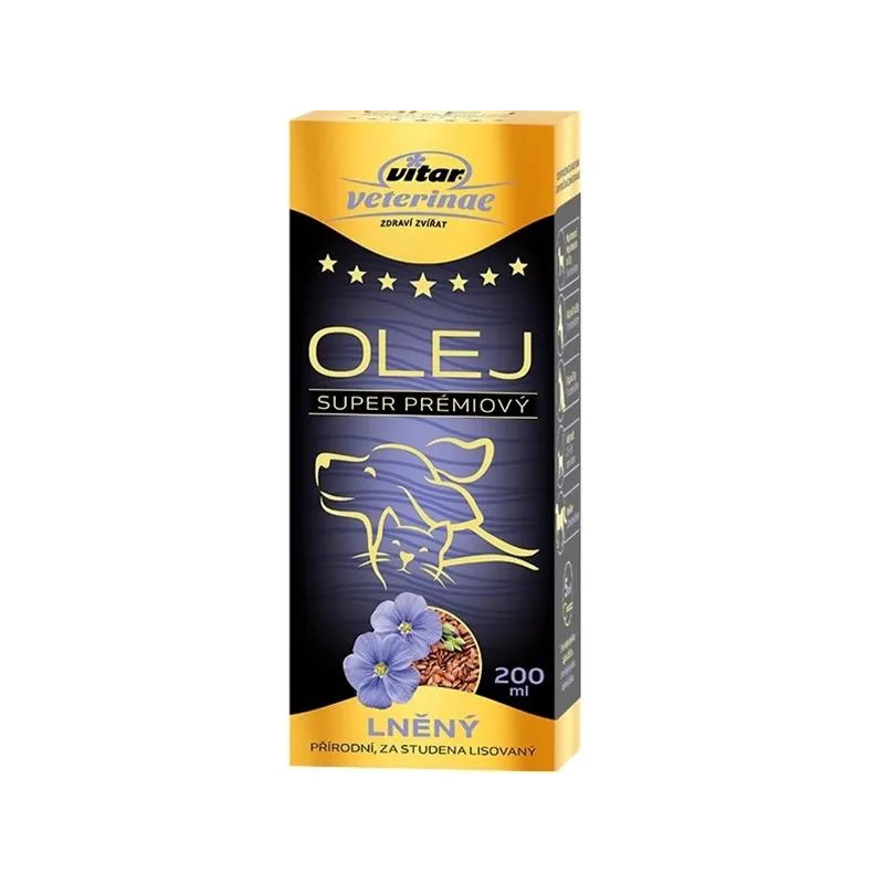 Olej ľanový VITAR Veterinae 200 ml