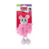 Hračka Kong Cat Flingaroo Tutu Myš, s roľničkami, modro ružová, polyester