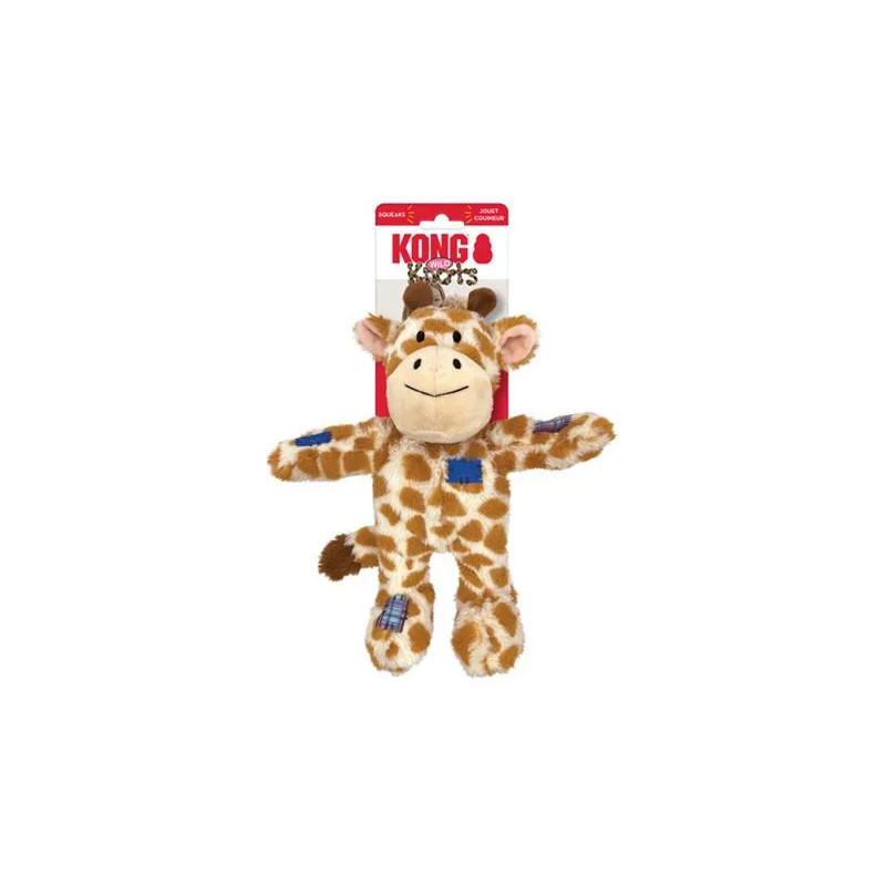 Hračka Kong Dog Wild Knots Preťahovadlo Žirafa s pískatkom, polyetylén M/L