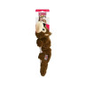 Hračka Kong Dog Scrunch Knots Veverička s pískatkom, polyester, hnedá, M/L