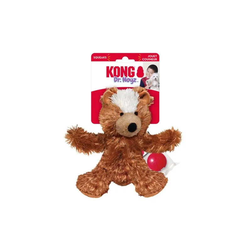 Hračka Kong Dog Dr. Noyz Medvedík s pískatkom, polyester M