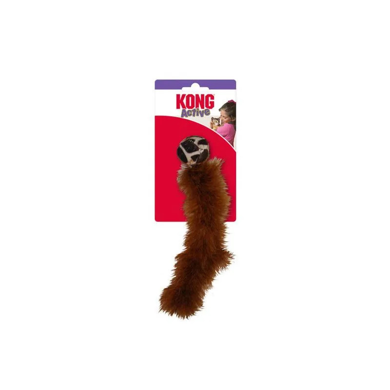 Hračka Kong Cat Active Wild Tails Assorted Chvost s loptičkou, polyester