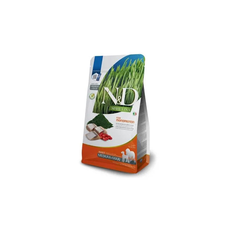 Farmina N&D dog SPIRULINA (GF) adult medium & maxi herring 2 kg