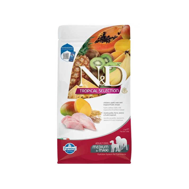 Farmina N&D dog TROPICAL SELECTION (AG) adult medium & maxi, chicken 2 kg