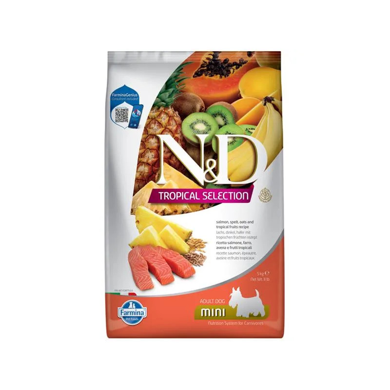 Farmina N&D dog TROPICAL SELECTION (AG) adult mini, salmon 5 kg Farmina N&D dog TROPICAL SELECTION (AG) adult mini, salmon 5 kg