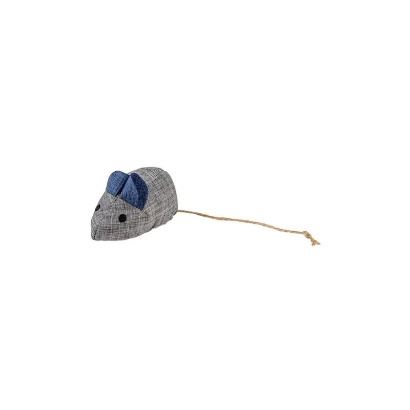 Hračka DUVO+ Eco navy myš s catnipom pre mačku, 8,5x4,5x6cm