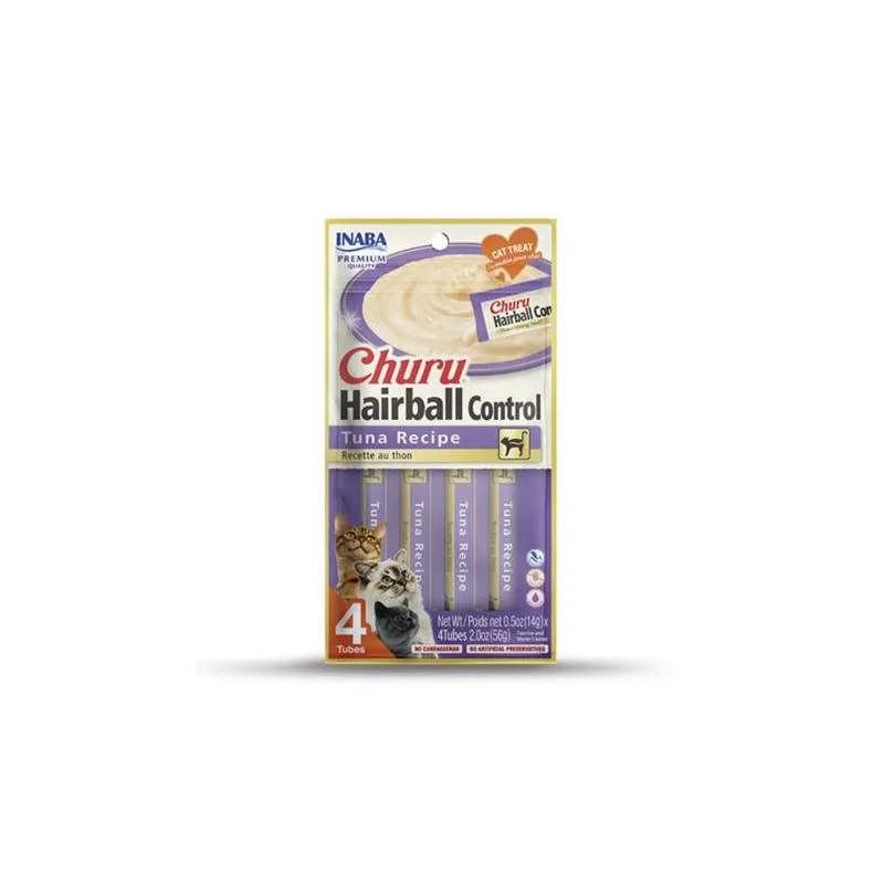 Pamlskok Inaba Churu Hairball cat Tuniak 12 x 4 tuby 672 g Pamlskok Inaba Churu Hairball cat Tuniak 12 x 4 tuby 672 g