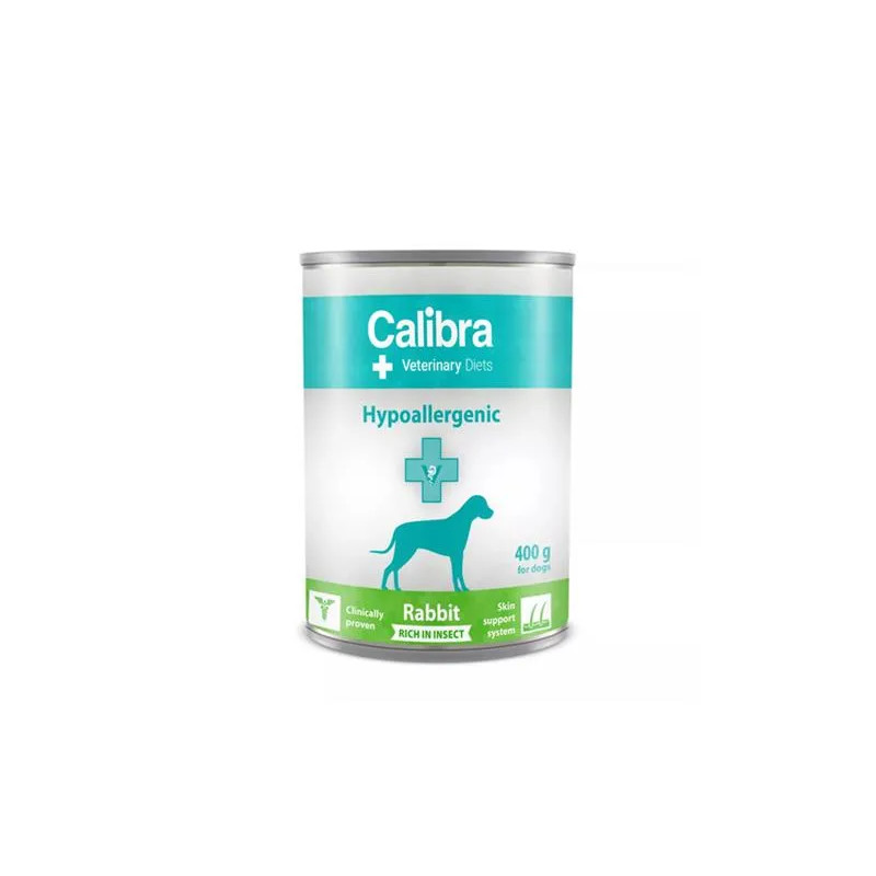 Calibra VD Dog Hypoallergenic Rabit&Insect konzerva 6 x 400 g