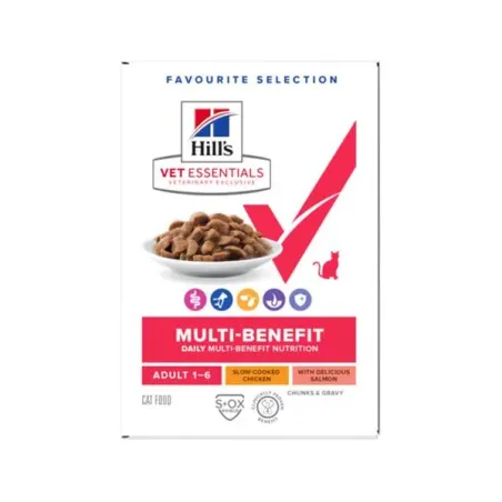 HILLS VE Feline Mulri Benefit Adult Chicken/Salmon/Multipack KAPSIČKA 1 bal./12x85 g NEW