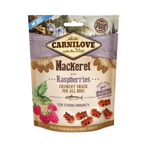 Pamlsok Carnilove Dog Crunchy Snack Mackerel with Raspberries with fresh meat 200 g