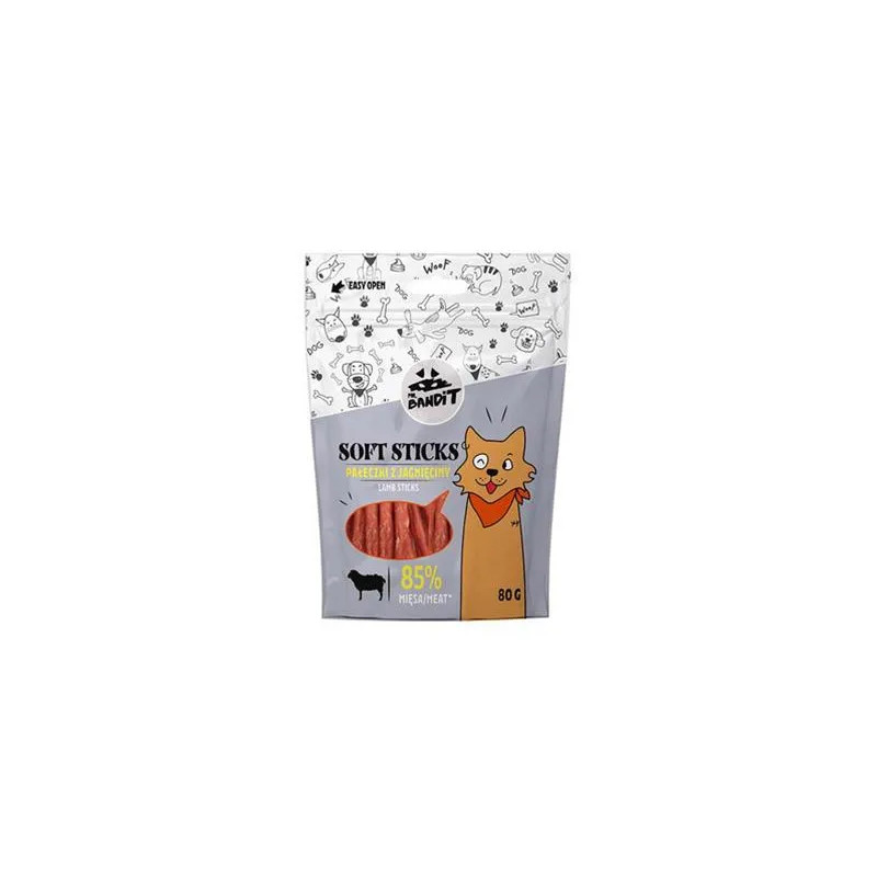 Pamlsok Mr. Bandit soft sticks lamb sticks 80g