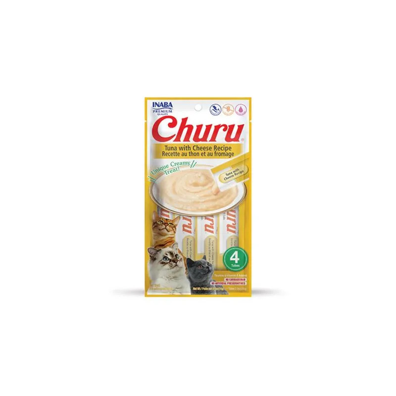 Pamlsok Inaba Churu Pyré cat Tuniak so syrom 4 tuby 56 g