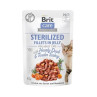 Brit Care cat Kapsička Sterilized Fillets in Jelly with Hearty Duck & Tender Turkey 24 x 85 g