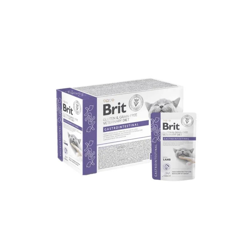 Brit VD Gluten & Grain-Free Cat Pouch Fillets in Gravy Gastrointestinal 12 x 85 g