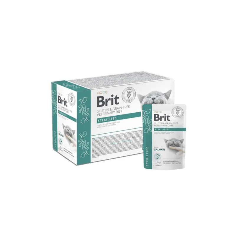 Brit VD Gluten & Grain-Free Cat Pouch Fillets in Gravy Sterilised 12 x 85 g