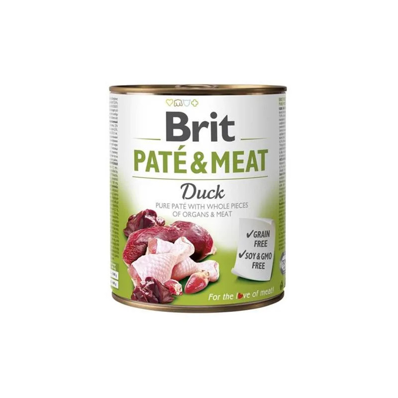 Brit Paté & Meat Duck 6 x 800 g konzerva