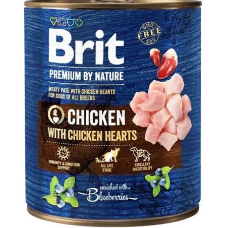 Brit Premium by Nature dog Chicken with Hearts 6 x 800 g konzerva