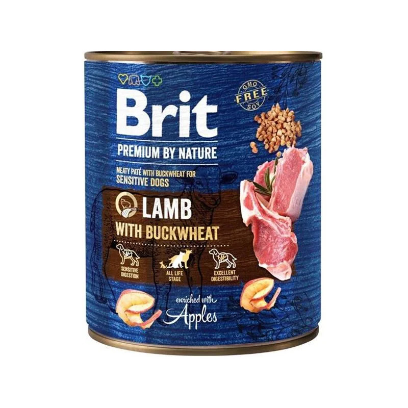 Brit Premium by Nature dog Lamb with Buckwheat 6 x 800 g konzerva