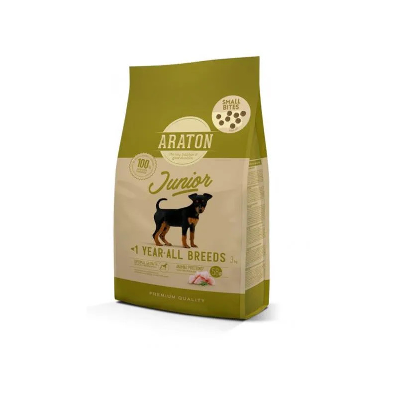 ARATON dog junior all breed poultry 3 kg