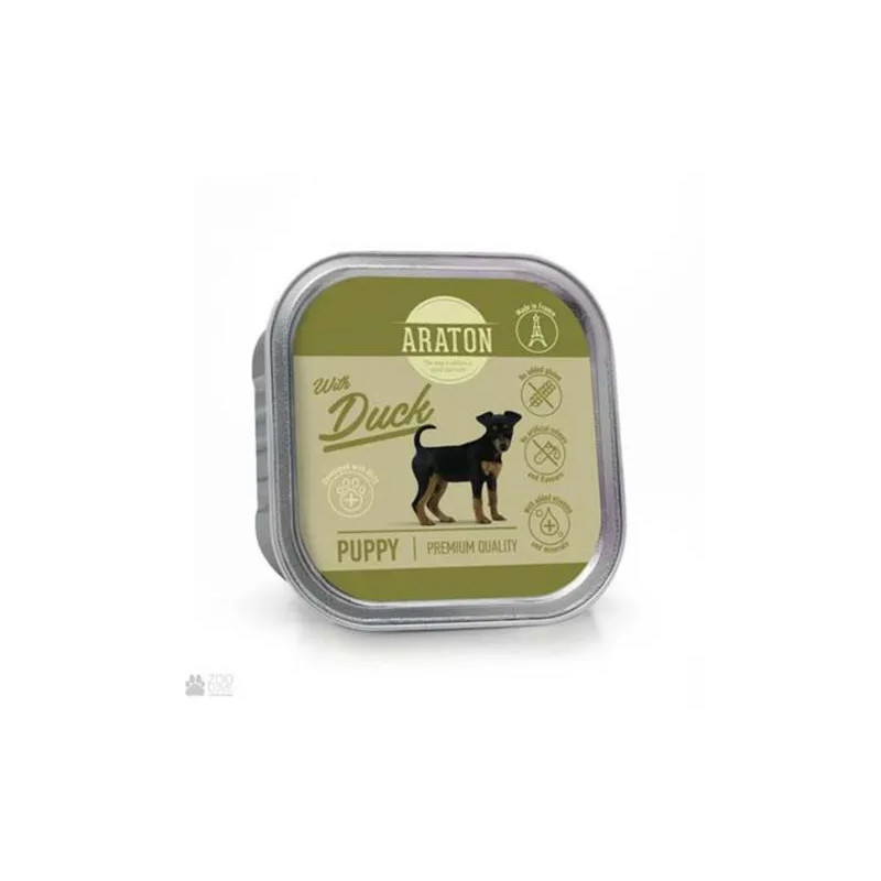 ARATON dog junior duck vanička 150 g