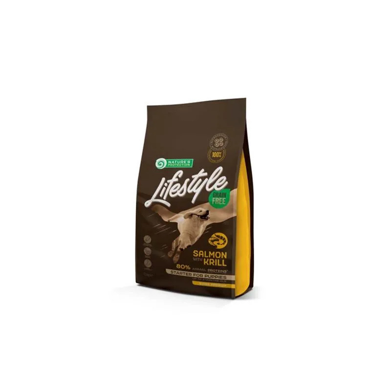 Natures P Lifestyle dog puppies all breeds salmon & krill 1,5 kg