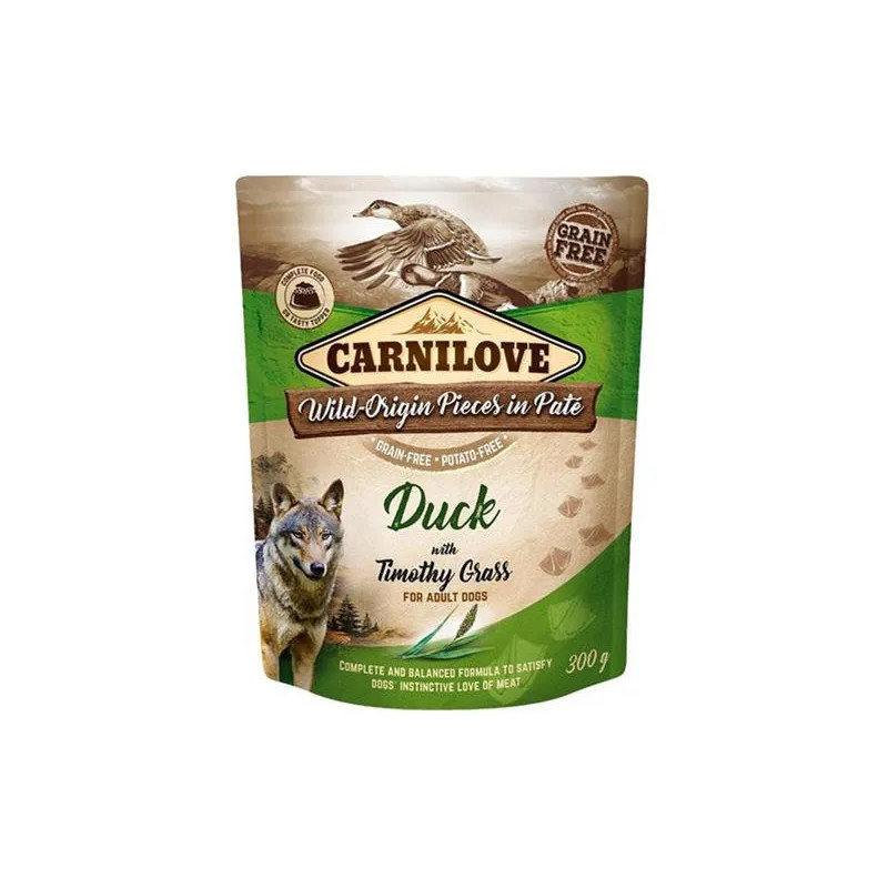 Carnilove dog Kapsička Paté Duck with Timothy Grass 12 x 300 g