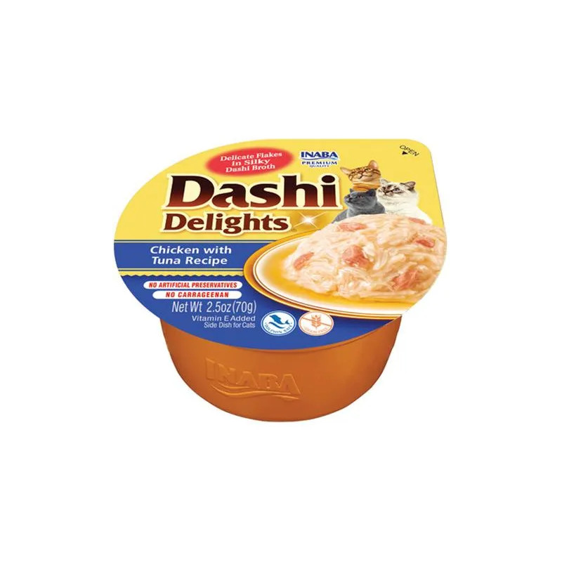 Inaba Dashi Delights cat Kura s tuniakom 6 x 70 g vanička