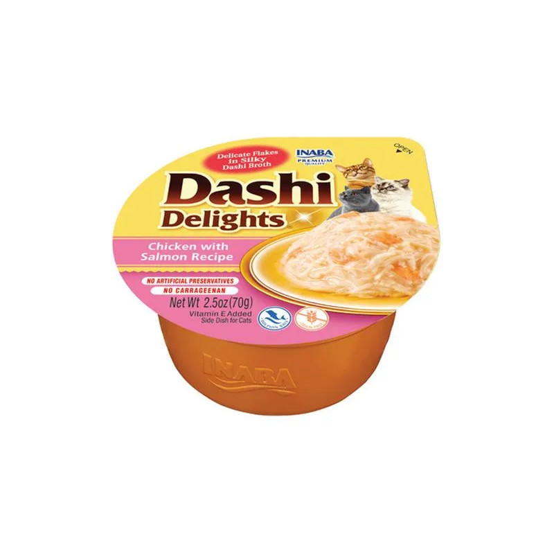 Inaba Dashi Delights cat Kura s lososom 6 x 70 g vanička