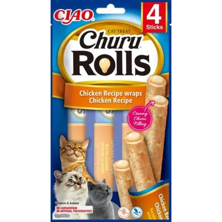 Pamlsok Inaba Churu Rolls cat Kura 4 tuby 40 g