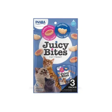 Pamlsok Inaba Juicy Bites cat Tuniak & Kura 3 x 11,30 g