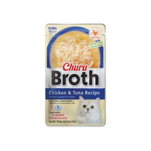 Inaba CIAO Broth Cat Kapsička Kura & Tuniak 12 x 40 g