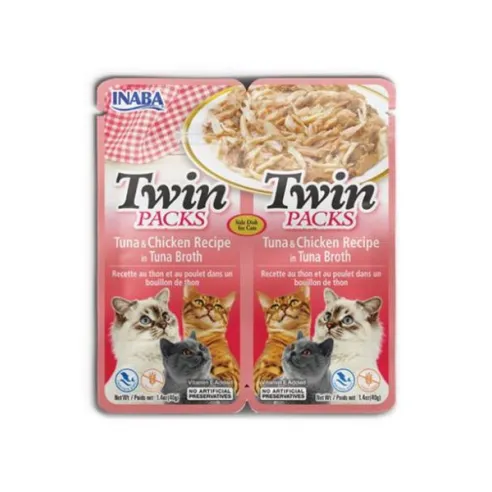 Inaba Twin Packs Cat Kapsička Tuniak & Kura 12 x 80 g