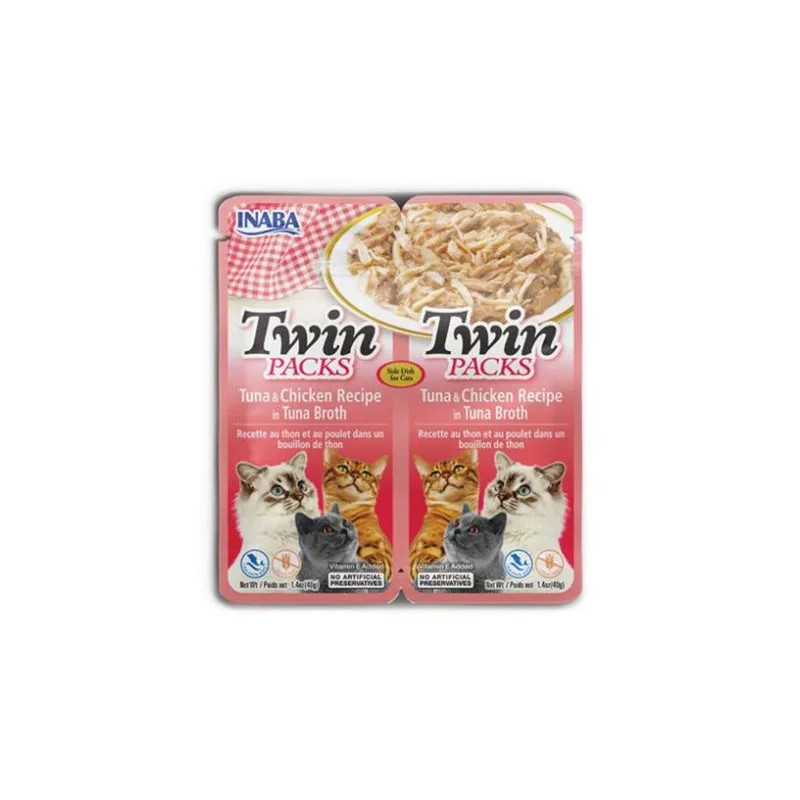 Inaba Twin Packs Cat Kapsička Tuniak & Kura 12 x 80 g