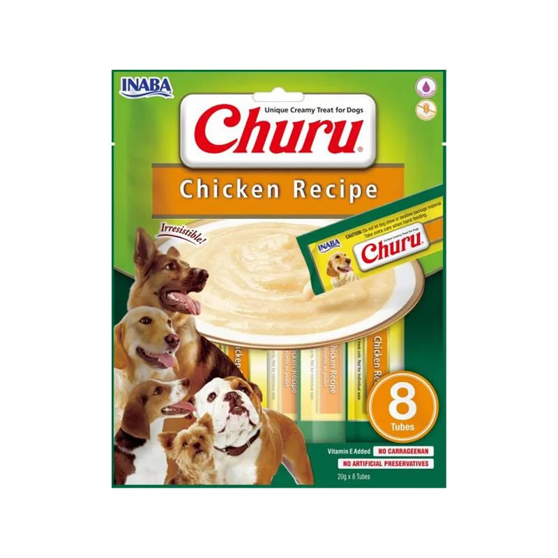 Pamlsok Inaba Churu Pyré dog Kura 8 túb 160 g