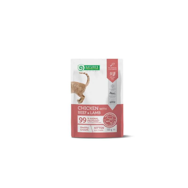 Natures P KAPSIČKY cat kitten chicken & beef & lamb 22 x 100 g Natures P KAPSIČKY cat kitten chicken & beef & lamb 22 x 100 g