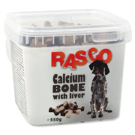 Pochúťka Rasco kosť kalciová s&nbsp;pečienkou 2,5cm 550g
