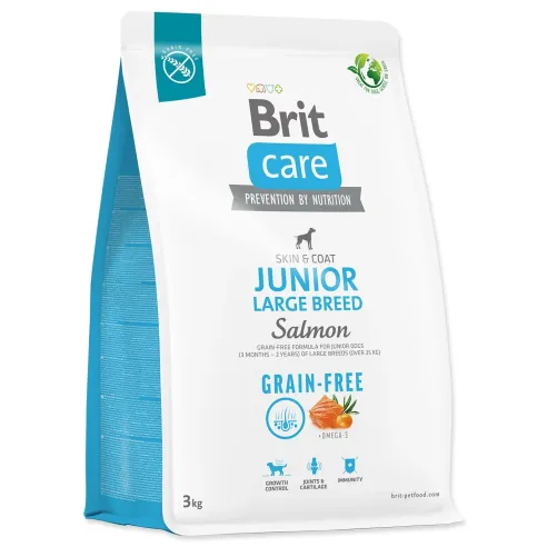 Krmivo Brit Care Dog Grain-free Junior Large Breed Salmon 3kg