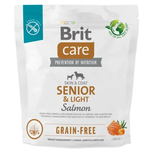 Krmivo Brit Care Dog Grain-free Senior & Light Salmon 1kg