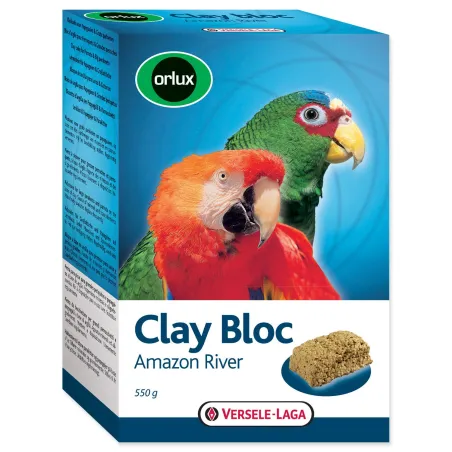 Blok Versele-Laga ílový Clay Bloc Amazon River pre väčšie papagáje 550g