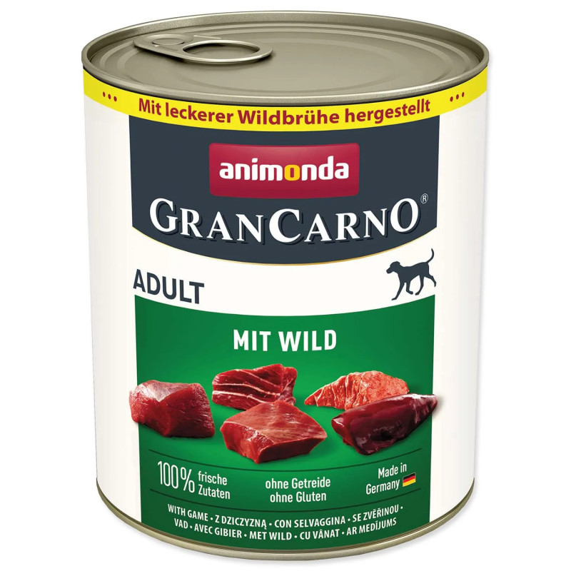 Konzerva Animonda Gran Carno Adult s divinou 800g Konzerva Animonda Gran Carno Adult s divinou 800g