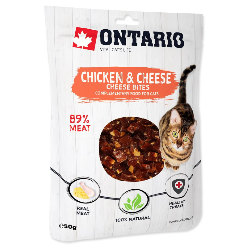 Pochúťka Ontario kura so syrom, kúsky 50g Pochúťka Ontario kura so syrom, kúsky 50g