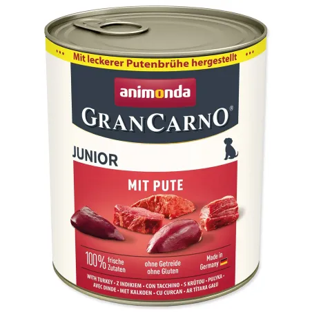 Animonda Gran Carno Junior hovädzie & morčacie srdcia 800 g