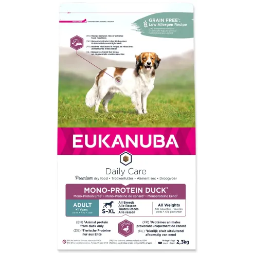 Krmivo EUKANUBA Daily Care Adult Mono Protein Duck 2,3kg