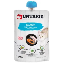 Ontario mäsová pochúťka pre mačky salmon fresh meat paste 90 g