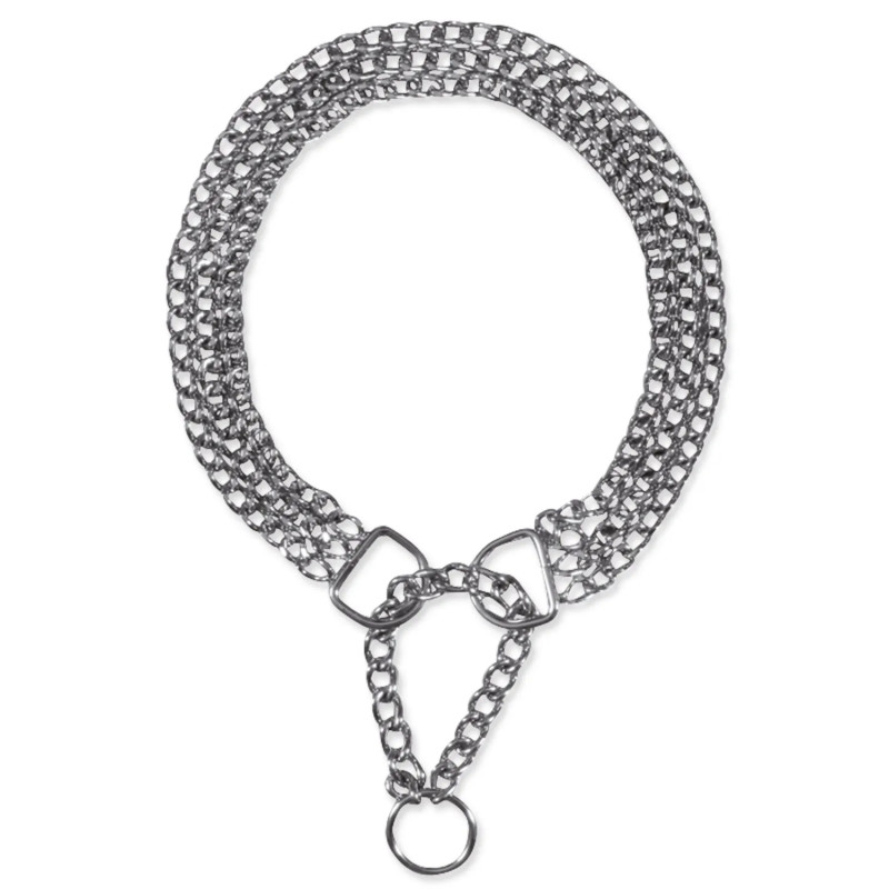 Obojok Trixie reťaz polosťahovací trojradý 50cmx2,5mm