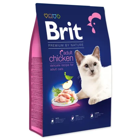 Krmivo Brit Premium by Nature Cat Adult Chicken 8kg