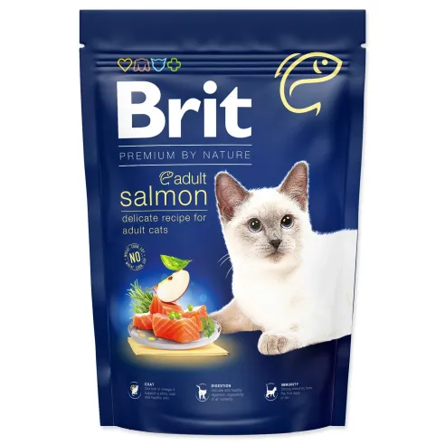 Krmivo Brit Premium by Nature Cat Adult Salmon 1,5kg